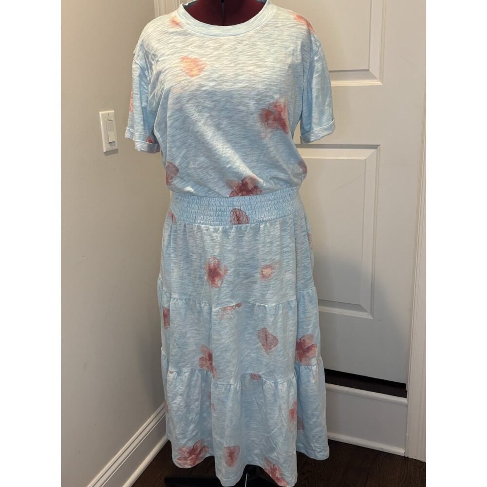 Peace Love World Summer Maxi Dress, L